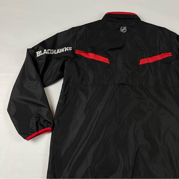 Reebok Chicago Blackhawks Hockey NHL Black Full Zip Kinetic Fit Jacket Size: XL - Picture 11 of 16